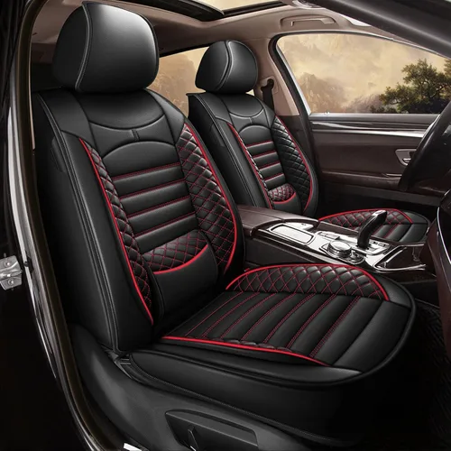 Vista 15 de Fundas de asiento de auto para Ford Fusion 2010-2020: juego completo de fundas protectoras de asiento impermeables de piel sintética compatible