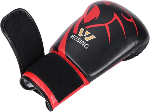 Vista 4 de Wesing - Guantes de boxeo profesionales para hombres y mujeres, guantes de boxeo para kickboxing, guantes de entrenamiento para adultos y niños