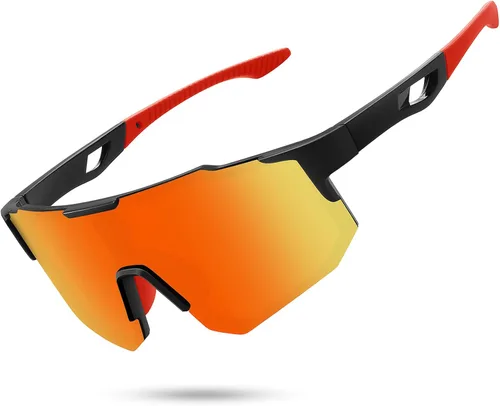 Vista 40 de STORYCOAST Lentes de sol deportivos polarizados para hombres y mujeres, para conducir, pesca, ciclismo, bicicleta de montaña, protección UV400