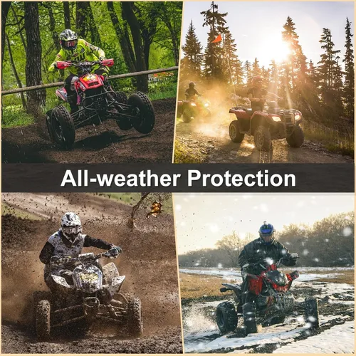 Vista 8 de Funda para ATV, funda impermeable resistente para 4 ruedas, funda para quad, protección para todo tipo de clima, resistente a la UV, protección al