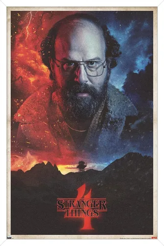 Vista 13 de Trends International Netflix Stranger Things: Season 4 - Póster de pared de una hoja Murray, 14.725 x 22.375 pulgadas, versión enmarcada de madera