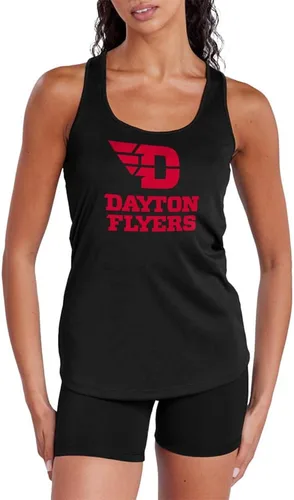 Vista 197 de Camiseta deportiva sin mangas oficial de NCAA Collegiate para mujer, con espalda cruzada, colección con logotipo primario