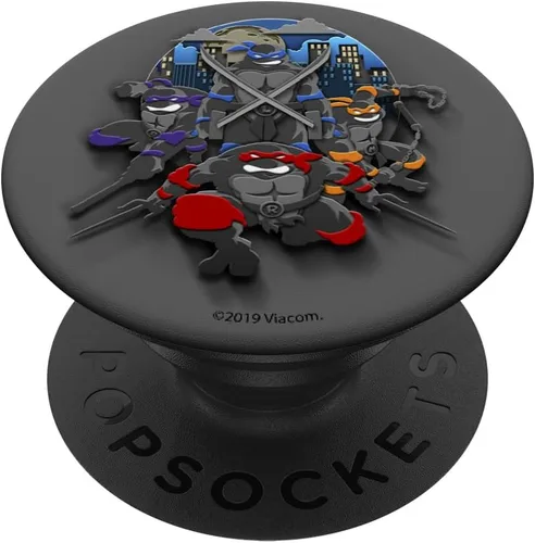 Vista 6 de Teenage Mutant Ninja Turtles Grupo Shot Dark Retrato PopSockets PopGrip: agarre intercambiable para teléfonos y tabletas PopSockets MagSafe PopGrip