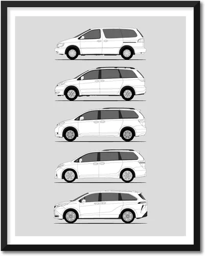 Vista 11 de Idea Network Póster hecho a mano compatible con Toyota Corolla Print Wall Art Decoración hecha a mano del Corolla Sprinter Generations History