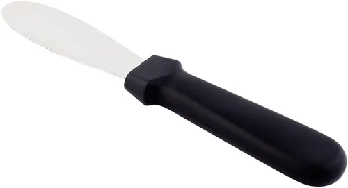 Vista 2 de Restaurantware Met Lux - Esparcidor de mantequilla de 8.8 x 1.3 pulgadas, 1 esparcidor de sándwiches apto para lavavajillas, mango de plástico