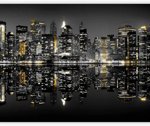 Vista 9 de artgeist Mural de pared Nueva York, 77 x 61 pulgadas, adhesivo autoadhesivo para pared, diseño de foto extraíble, decoración del hogar, paisaje