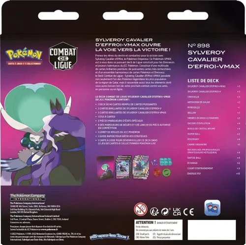 Vista 3 de Pokemon Tarjetas Shadow Rider Calyrex VMAX League Battle Deck