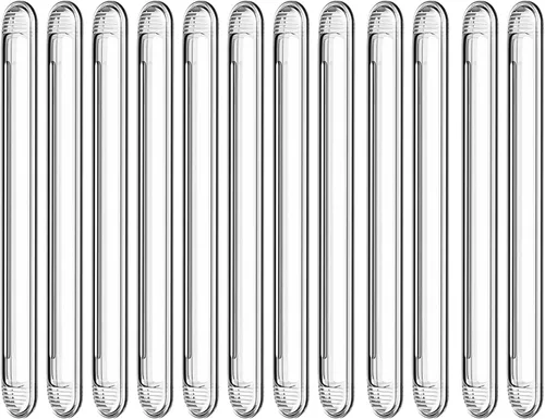 Vista 15 de Parachoques transparentes para muebles 4 unidades (2 largas y 2 cortas) - Almohadillas de pared protectoras de goma de silicona con respaldo