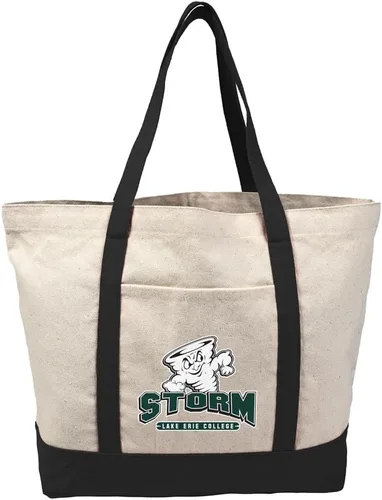 Vista 265 de Campus Lab Bolsa de lona con logotipo primario colegiado con bolsillo externo, bolsa de hombro reutilizable para ir de compras, playa Águilas A&m