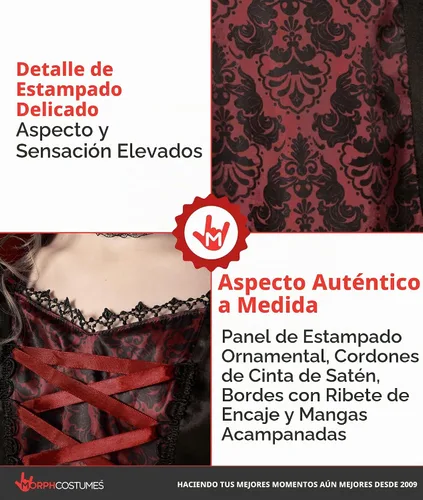 Vista 3 de Morph, Disfraz de vampiro para niñas, disfraces de Halloween para niños