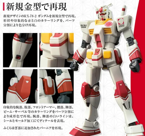 Vista 4 de BANDAI SPIRITS BANDAI HG 1/144 RX-78-2 Gundam [Embajador de Relaciones Públicas del Pabellón de Japón, Expo 2020 Dubai] Janan Import