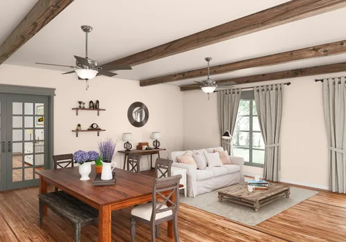 Vista 8 de Hunter Ventilador de techo interior de 52 pulgadas con luz LED, ventilador de techo con cadena de tracción, para dormitorio o sala de estar, montaje
