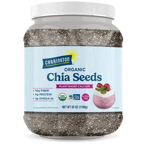 Vista 11 de Carrington Farms Semillas de albahaca sagrada, sin gluten, paleo, ceto, semillas con alto contenido de fibra, a base de plantas, envasadas