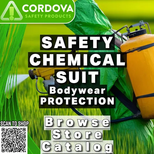 Vista 4 de Cordova FRC150 - Overol desechable, protección resistente al fuego, autoextinguible, para protección contra contaminantes y chispas, muñecas