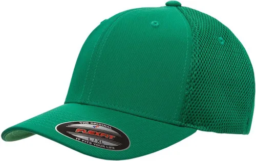 Vista 6 de Flexfit - Gorra ajustable de malla elástica en dos tonos Negro