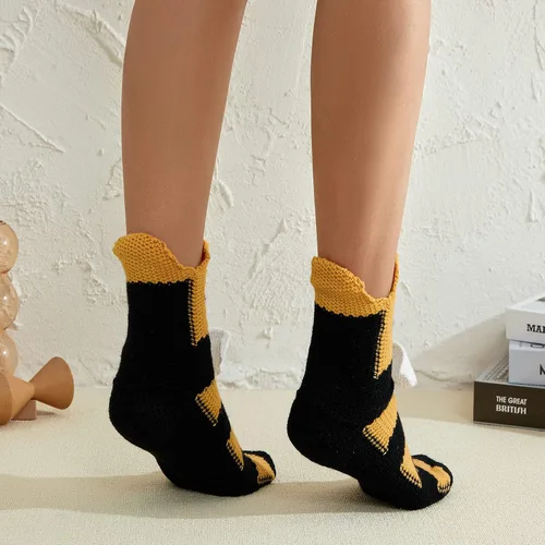 Vista 4 de Calcetines divertidos de animales para niños y adultos, calcetines de punto de tiburón de dibujos animados, calcetines de piso de animales