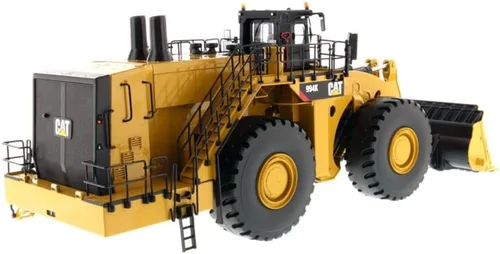 Vista 5 de Diecast Masters Cargador de ruedas Caterpillar 994K Escala 1:50 - Versión Rock Bucket en Amarillo Core Classics Series Cat Trucks & Construction