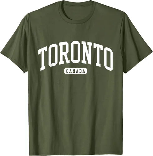 Vista 78 de Camiseta estilo universitario de Toronto Canada, Negro