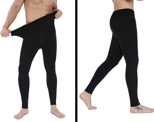 Vista 3 de Romastory - Pantalones largos con forro polar para hombre (tallas SM)