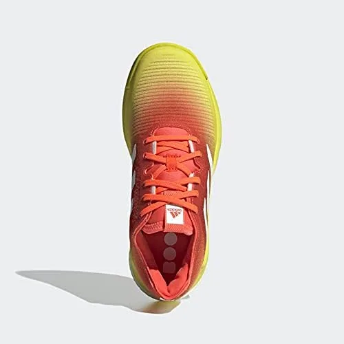 Vista 2 de adidas Crazyflight Cross Trainer para mujer, Cloud WhiteSilver MetallicVivid Re