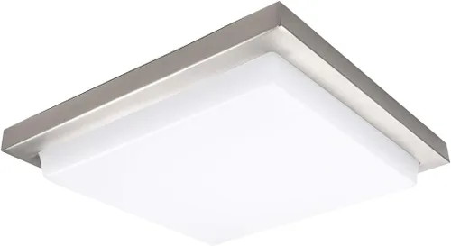 Vista 3 de WAC Lighting, Metro Energy Star - Lámpara de montaje empotrado LED de 12 pulgadas, 3000 K, níquel cepillado