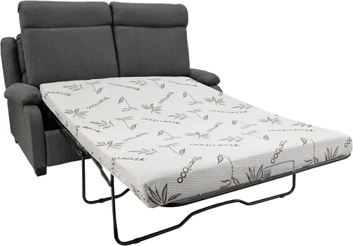 Vista 3 de RecPro Sofá biplaza Hide A Bed de 65 pulgadas Tela Colchón de espuma viscoelástica Sofá extraíble Muebles de sala de estar (Fósil)