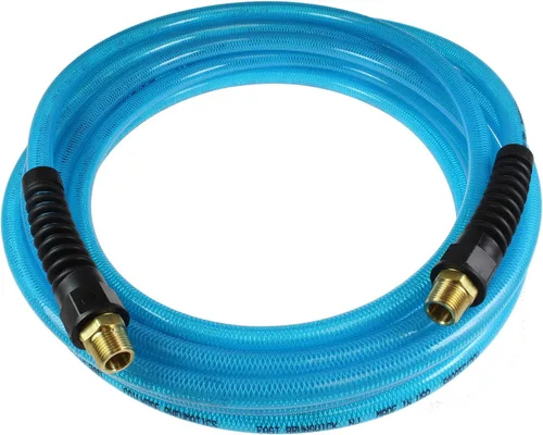 Vista 15 de Coilhose Pneumatics PFE60254TY Flexeel Manguera de aire de poliuretano reforzado, 3/8" diámetro interior, 25' de longitud con (2) accesorios