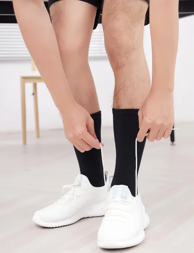 Vista 3 de Calcetines de pantorrilla para correr, calcetines de cinco dedos, Cool-Max Moisture