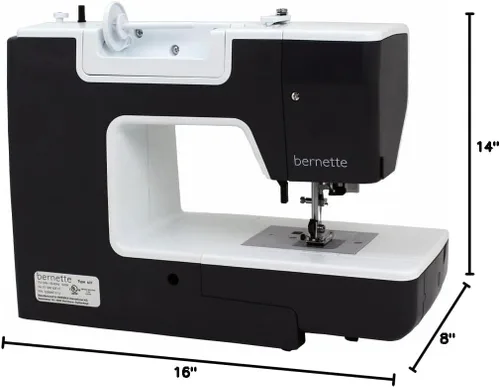 Vista 7 de Bernette Máquina de coser computarizada B37 Swiss Design - Pantalla LCD, 5 pies prensatelas, bobinas, enhebrador de agujas, características