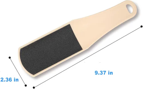 Vista 4 de 3 limas de pie para pedicura, removedor de callos de piel muerta, doble cara, azul, amarillo, verde (forma de U de doble cara, estándar)