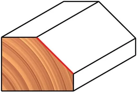 Vista 2 de Freud 40-094 broca biseladora de 78 x 1 pulgada con ángulo de 11-14 (vástago de 12 pulgada)