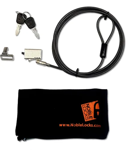 Vista 2 de Noble Locks TZ18T Cerradura de cuña de perfil bajo con llave plana para portátiles Dell para consumidores