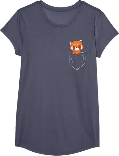 Vista 18 de Funny Red Panda In Pocket - Camiseta con bolsillo, Negro, S