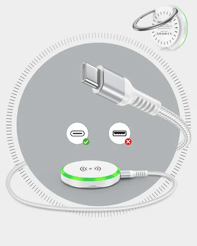 Vista 8 de para cable de carga 2 en 1 Lightning y USB-C de Apple (4 pies), USB a Lightning y USB a USB-C, cable de carga largo y rápido para iPhone 17 Air 16e