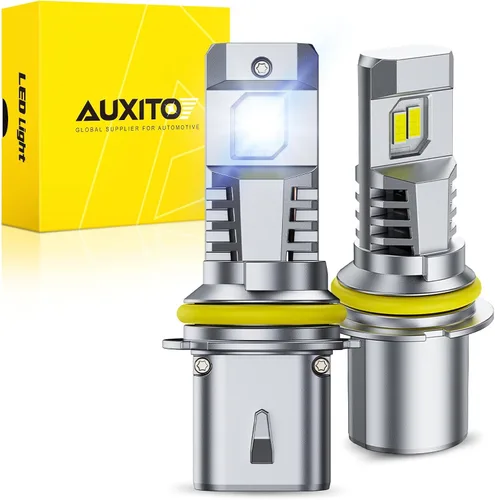 Vista 8 de AUXITO Bombillas LED H4 HeadIight 9003 HB2 de haz alto/bajo, 6500 K blanco frío, luces brillantes, Plug and Play, brillo elegante y futurista