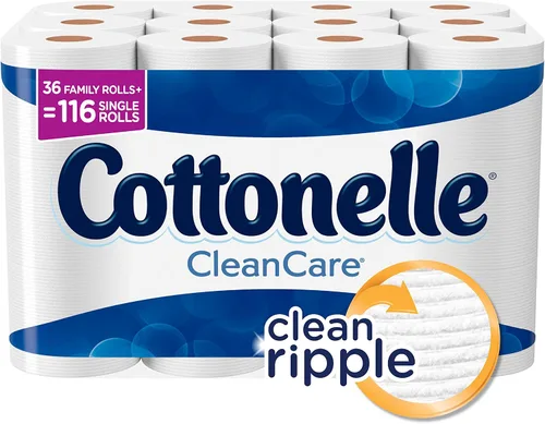 Vista 13 de Papel higiénico Cottonelle Ultra Clean, 9 Mega Rolls = 36 Regular Rolls, el empaque puede variar