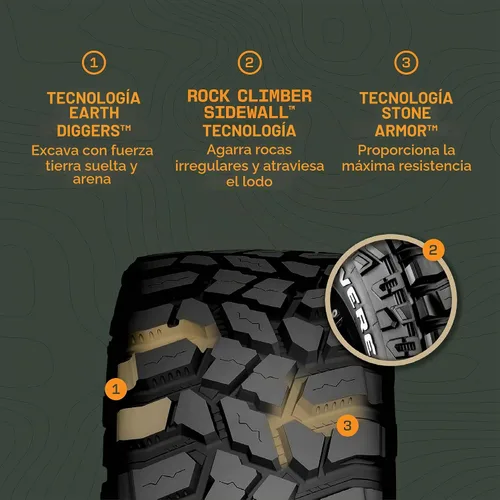 Vista 3 de Cooper Discoverer STT Pro - Llanta para todas las estaciones LT295/55R20 123/120Q