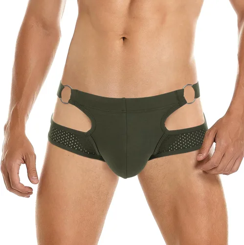 Vista 112 de SKYSPER Jock Strap Athletic Supporter para hombres Sexy Jockstrap Ropa interior masculina