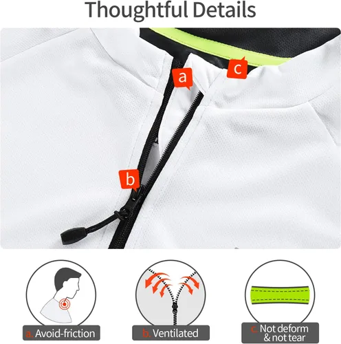 Vista 22 de BERGRISAR Camisetas básicas de ciclismo para hombre, manga corta, bolsillos con cremallera