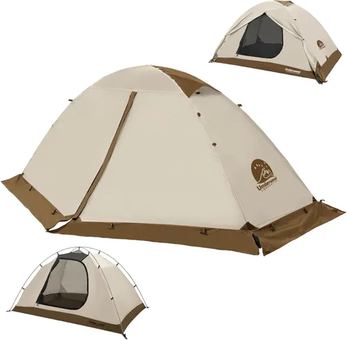 Vista 14 de Carpa para 1/2 personas para mochilero para 4 estaciones - Tienda de campaña impermeable para invierno para una persona, equipo de camping ligero