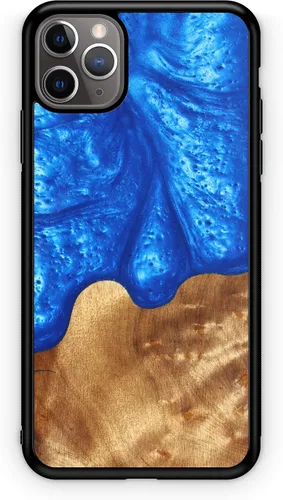 Vista 10 de WUDN Funda delgada de resina y madera para teléfono compatible con Apple iPhone 6, 6s, 7, 8, SE