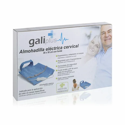 Vista 2 de Almohadilla Eléctrica para Cuello y Espalda Galiplus ELECTROMEDICINA