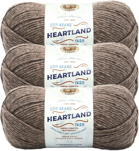 Vista 43 de Lion Brand Yarn Heartland Yarn, Hilo de Peso Medio para Tejer, Ganchillo y Manualidades, 1 Paquete, Great Smoky Mountains Grandes Montañas Humeantes