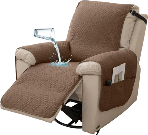 Vista 13 de Deep Dream Fundas impermeables para silla reclinable, funda antideslizante para sofá reclinable, protector de muebles para niños perezosos, funda