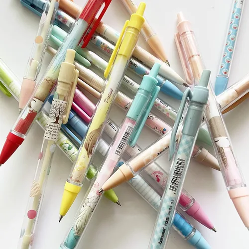 Vista 3 de sencoo Paquete de 12 lápices mecánicos creativos para estudiantes, papelería para niños, regalo de cumpleaños, premio escolar, regalo para niños
