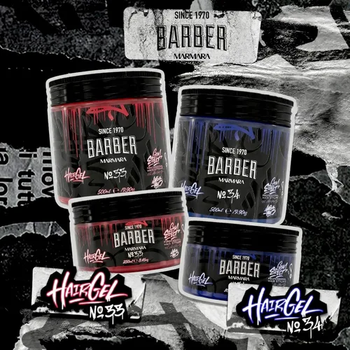 Vista 9 de barber marmara No.33 Gel para peinar el cabello Strong Hold Fresh Scent