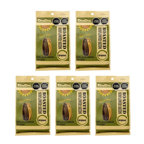Vista 2 de ChaCha Semillas de girasol tostadas naturales (paquete de 3, total de 26.46 oz)