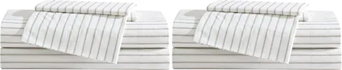 Vista 57 de Eddie Bauer - Juego de sábanas individuales, sábanas de percal de algodón, frescas y frescas, ideales para dormitorio