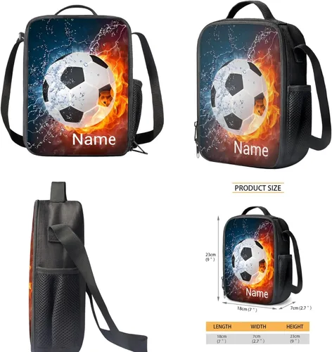 Vista 239 de FOR U DESIGNS Fuego baloncesto impreso niños escuela mochilas viaje mochila libro bolsa