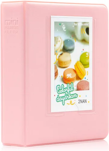 Vista 11 de Ablus - Álbum de fotos con 64 bolsillos para fotos instantáneas de cámaras Fujifilm Instax Mini 7s 8 8+ 9 25 26 50s 70 90 y letrero, pequeño